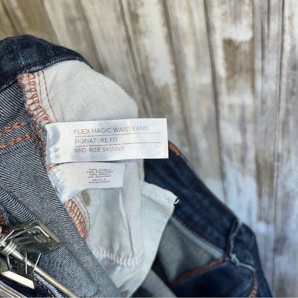 Lane Bryant Flex Magic Waistband Mid Rise Skinny Dark Wash Women’s 24 - Picture 4 of 5